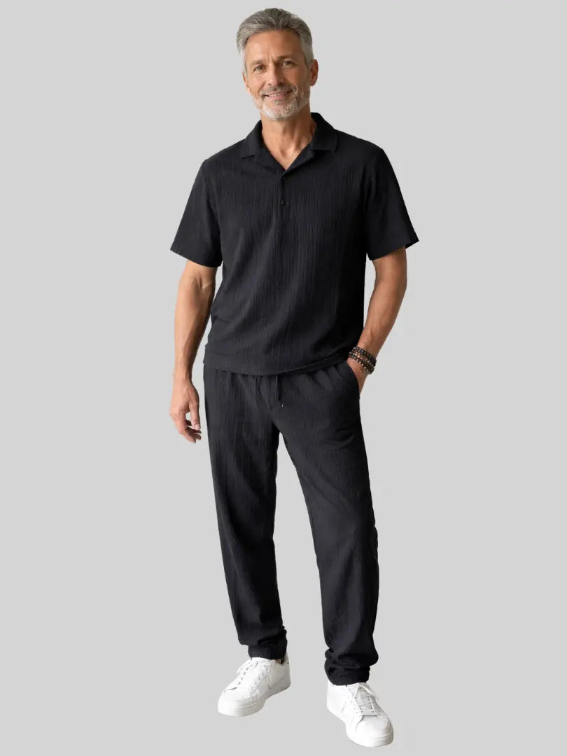 Lester | Ensemble polo et pantalon en coton