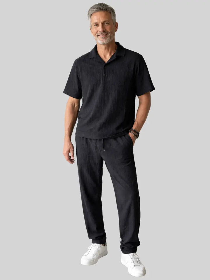 Lester | Ensemble polo et pantalon en coton