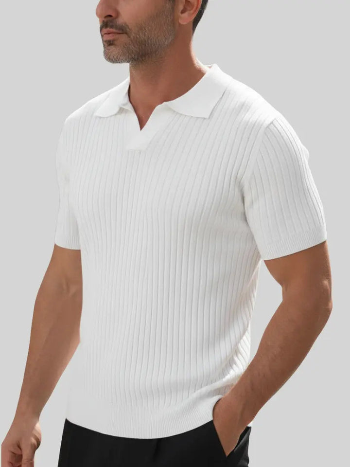 Otto | T-shirt côtelé à empiècements ajourés