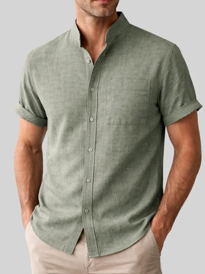 Luis | Chemise à col mao