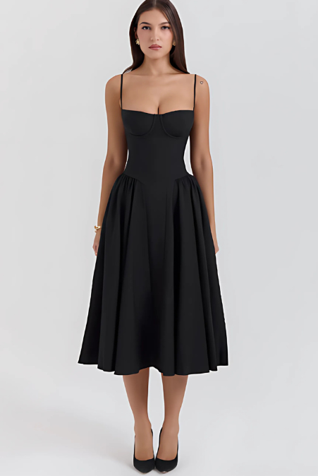 Dilly | Robe midi corset