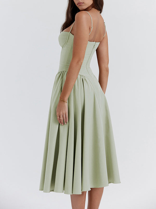 Dilly | Robe midi corset