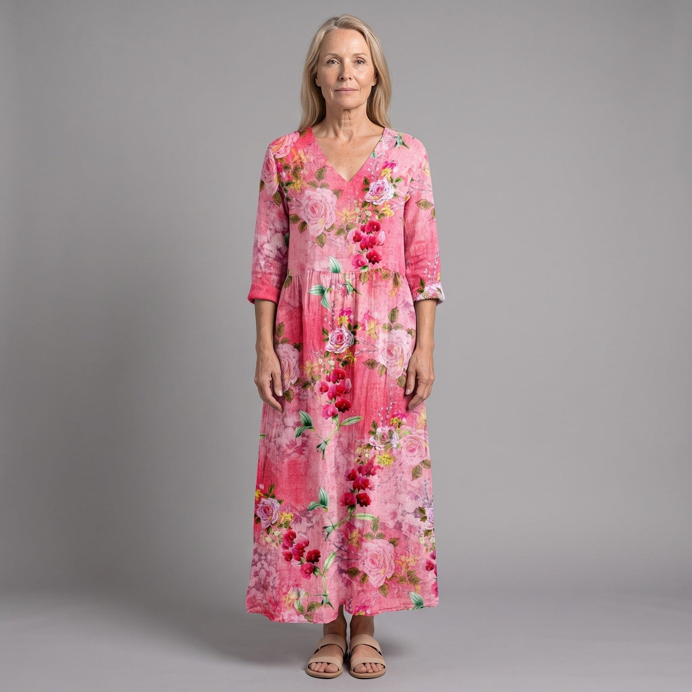 Cressida | Robe d'été mi-longue fleurie