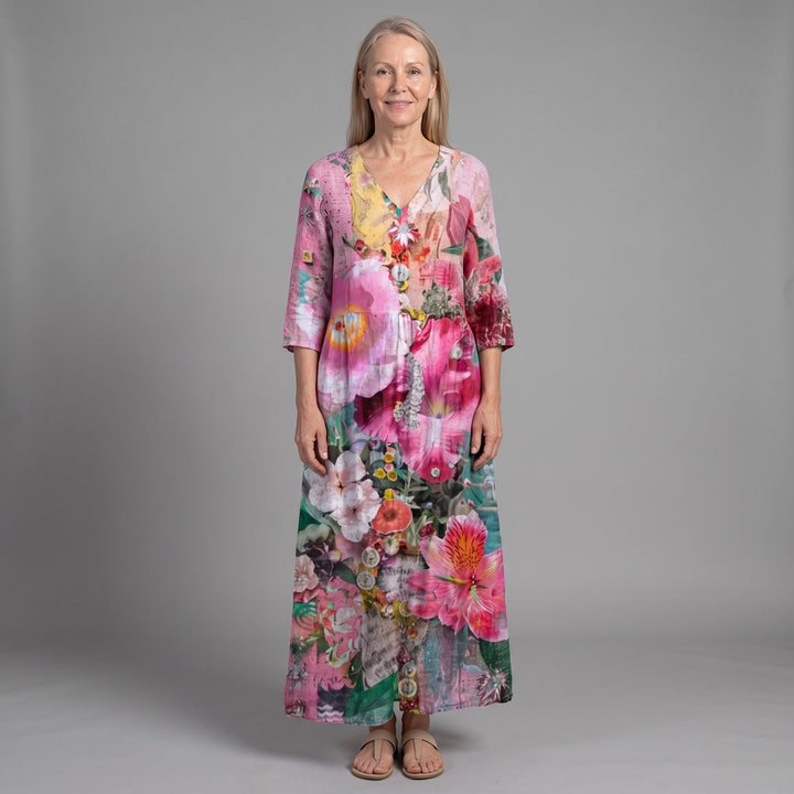 Latanya | Robe d'été mi-longue fleurie