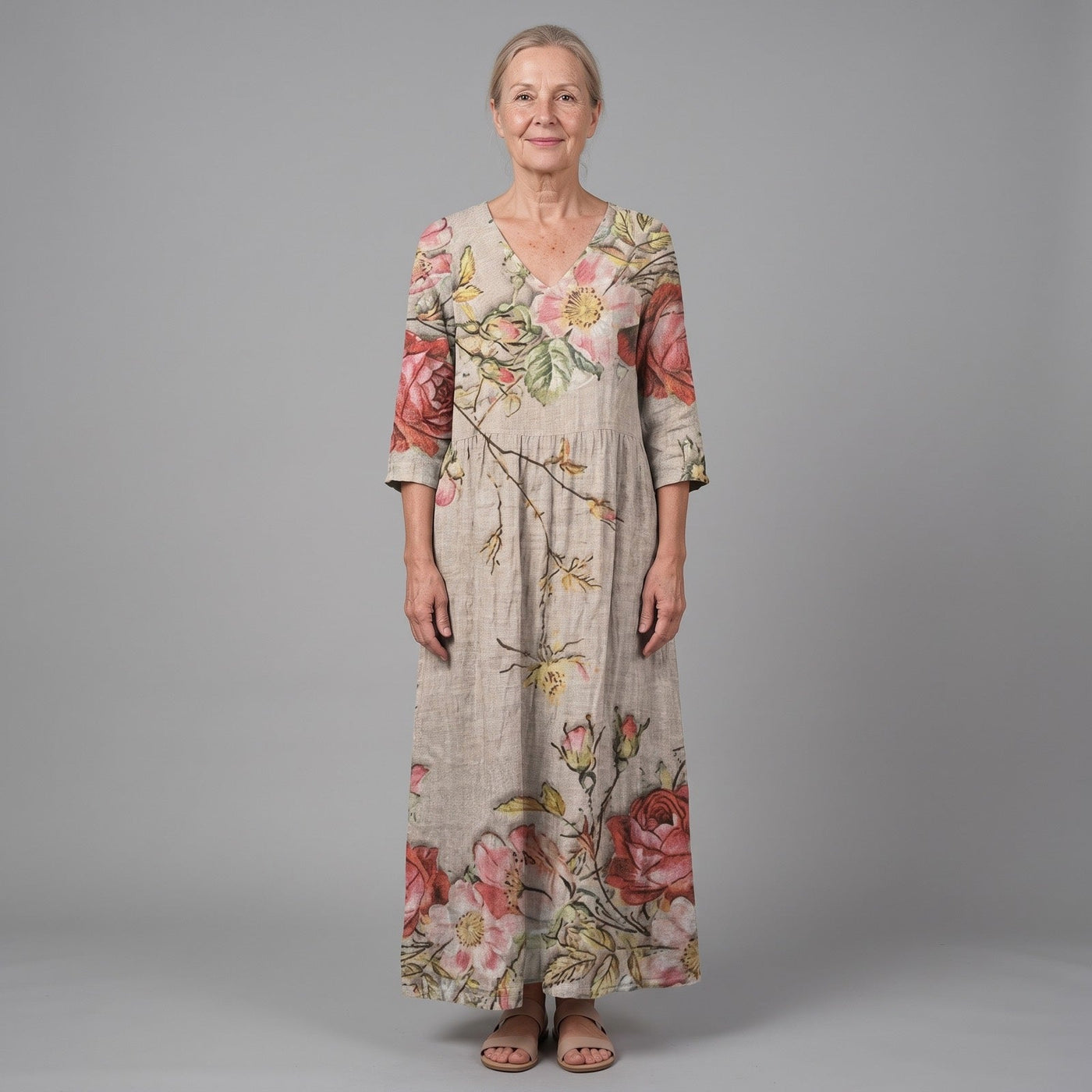 Polly | Robe d'été mi-longue à fleurs
