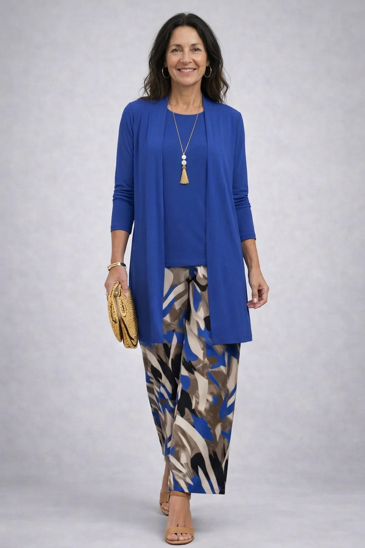 Nerys | Ensemble 3 pièces élégant en bleu