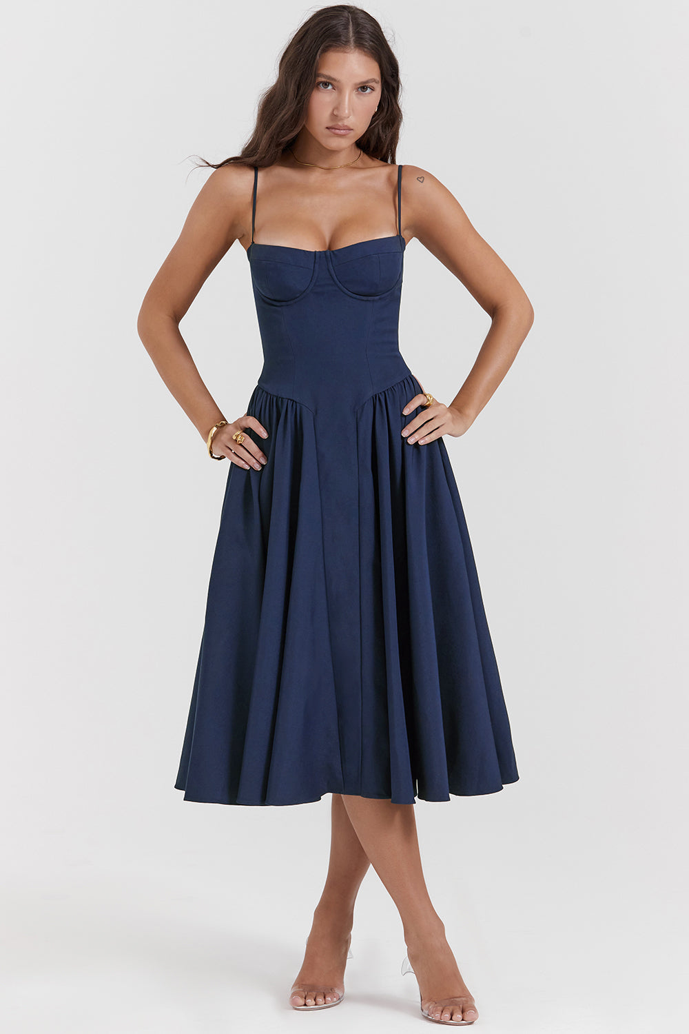 Dilly | Robe midi corset