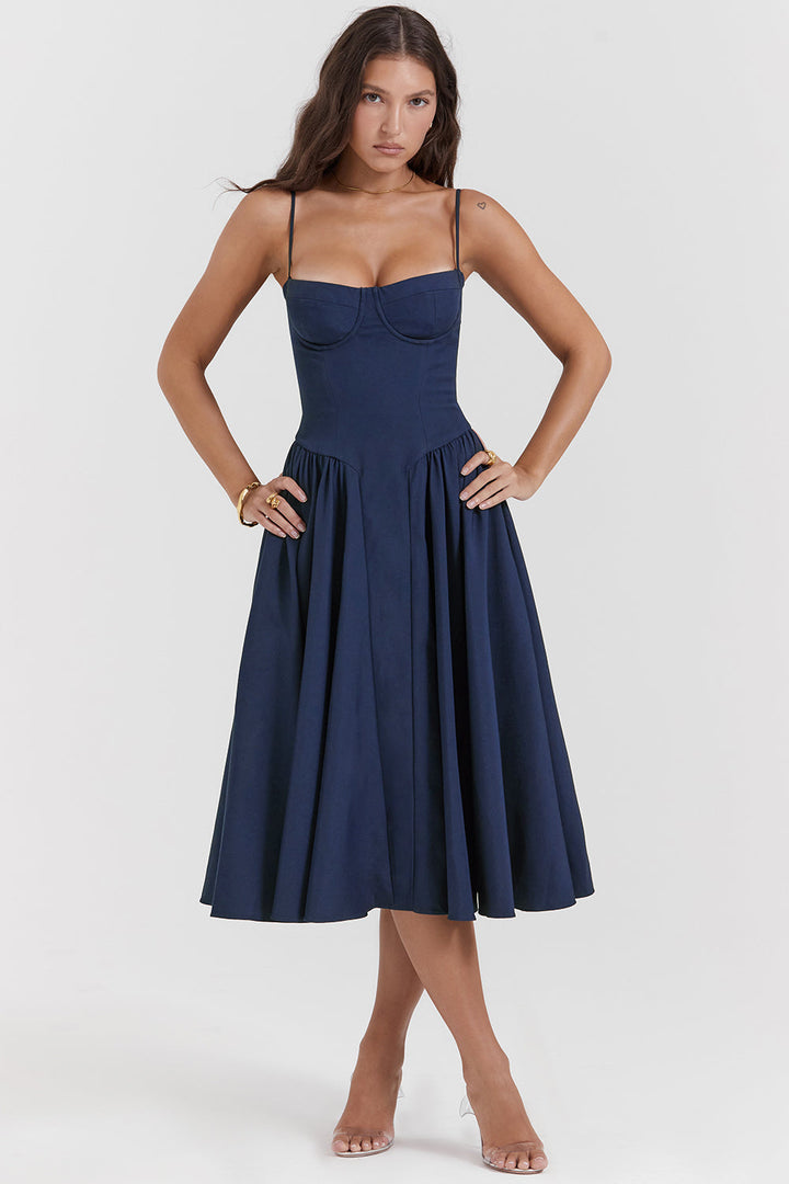 Dilly | Robe midi corset
