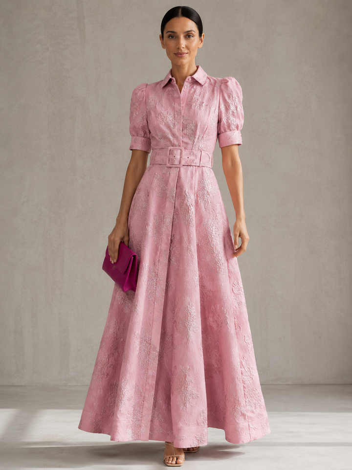 Gillian | Robe courte à manches bouffantes
