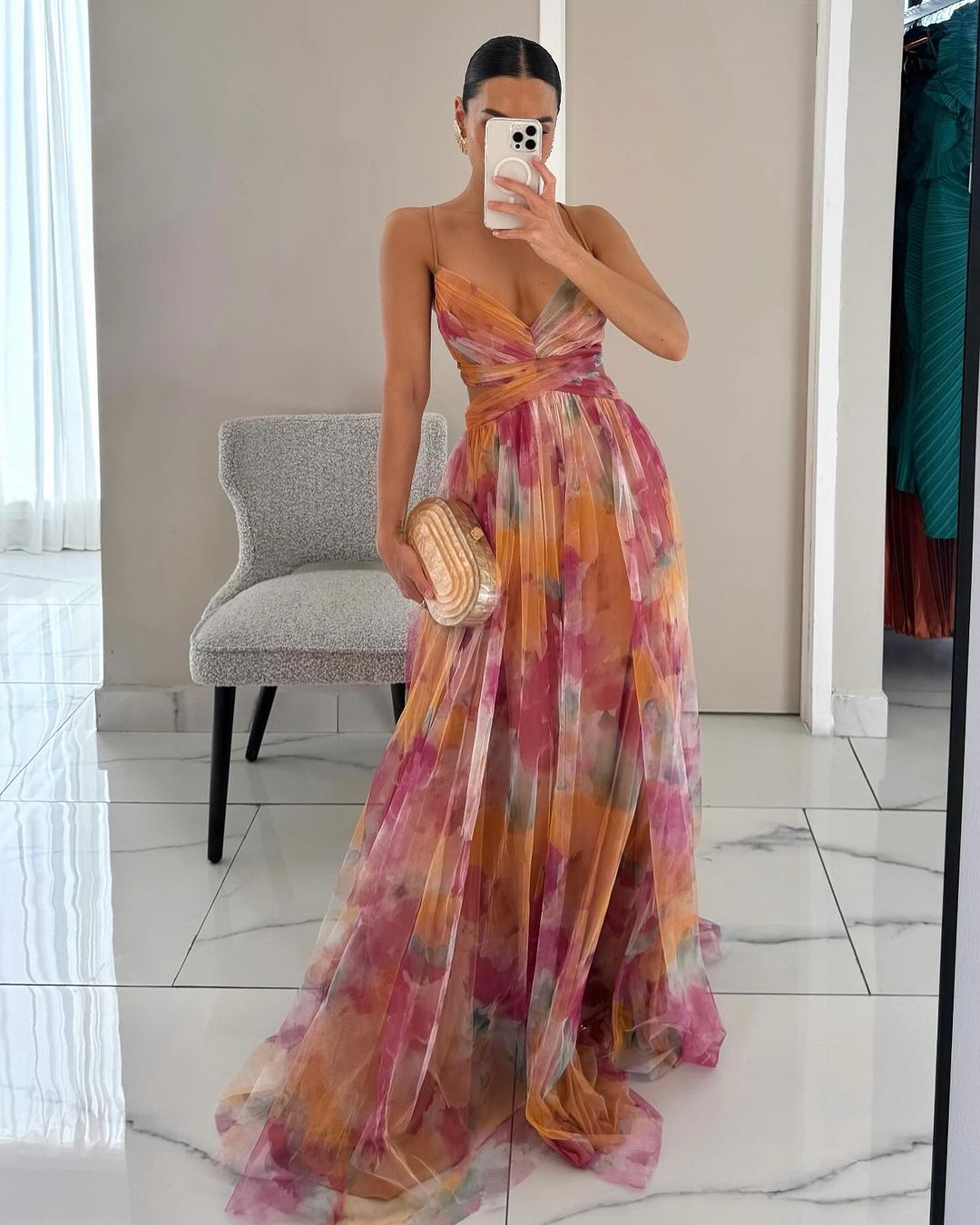 Solveig | Robe longue fleurie enchanteresse