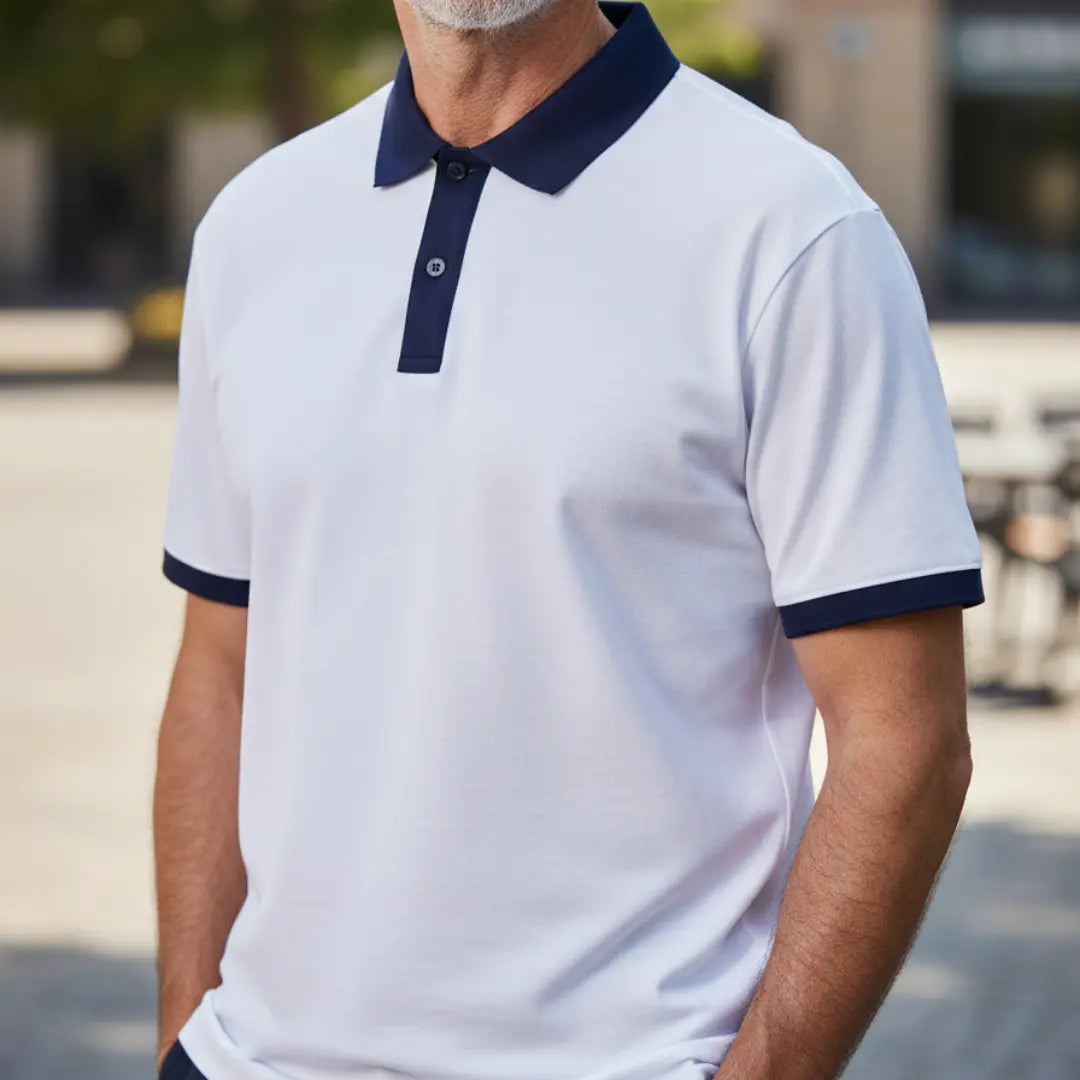 Sean | Polo à col contrasté