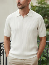 Worth | Polo en maille côtelée