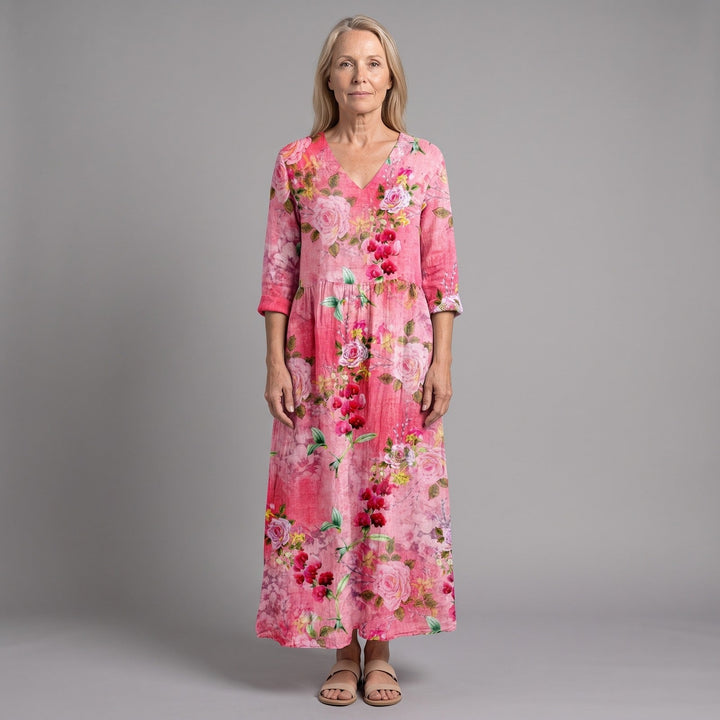 Cressida | Robe d'été mi-longue fleurie