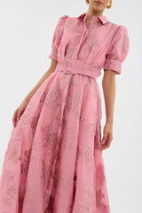 Gillian | Robe courte à manches bouffantes
