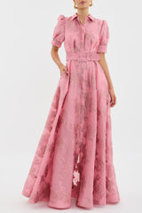Gillian | Robe courte à manches bouffantes