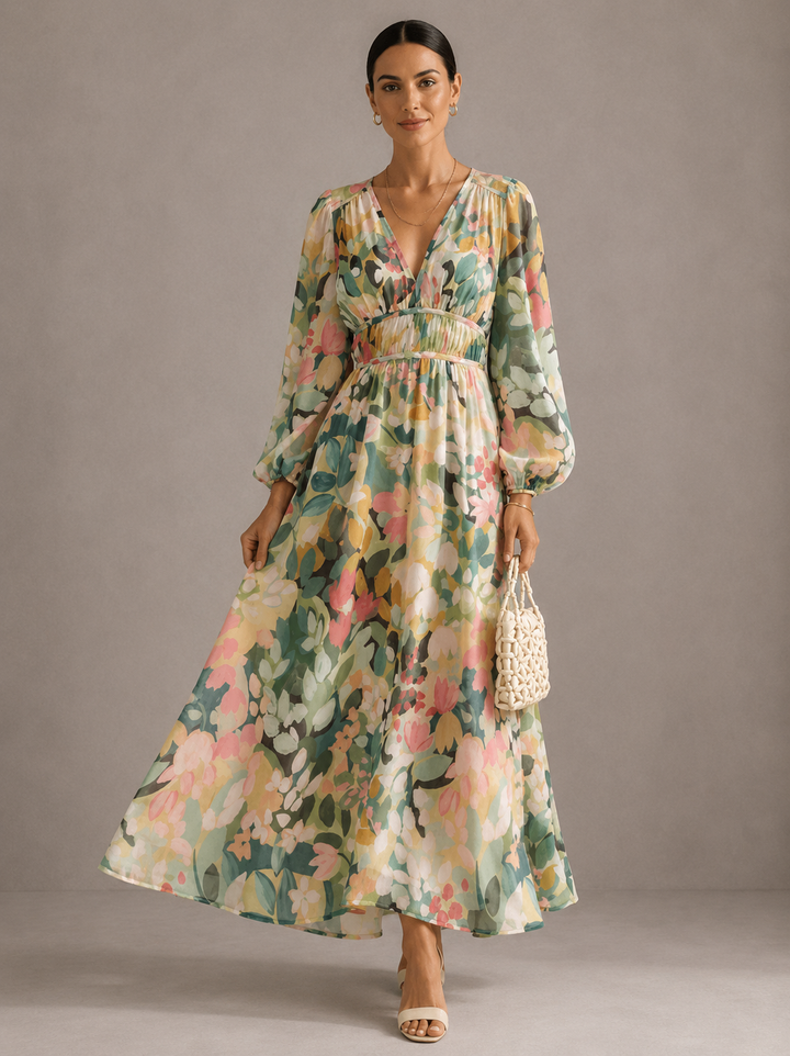 Rylinn | Robe longue fleurie