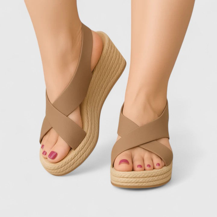 Sutton | Sandale compensée orthopédique
