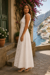 Aliyah | Robe longue brodée élégante