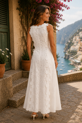 Aliyah | Robe longue brodée élégante