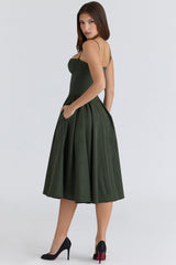 Dilly | Robe midi corset
