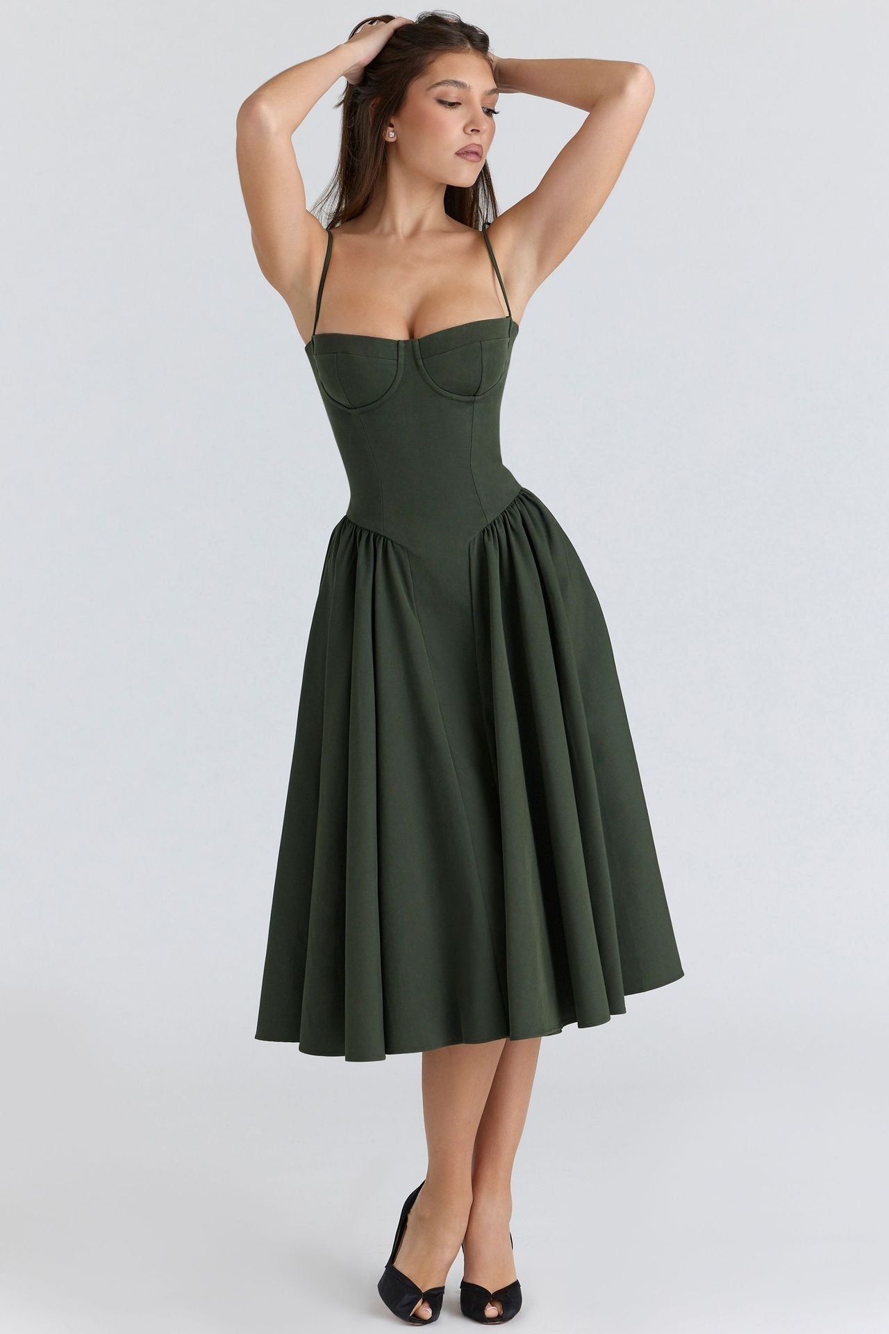 Dilly | Robe midi corset