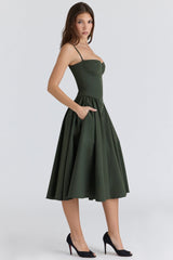 Dilly | Robe midi corset