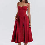 Dilly | Robe midi corset