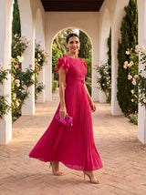 Urania | Robe longue plissée fluide