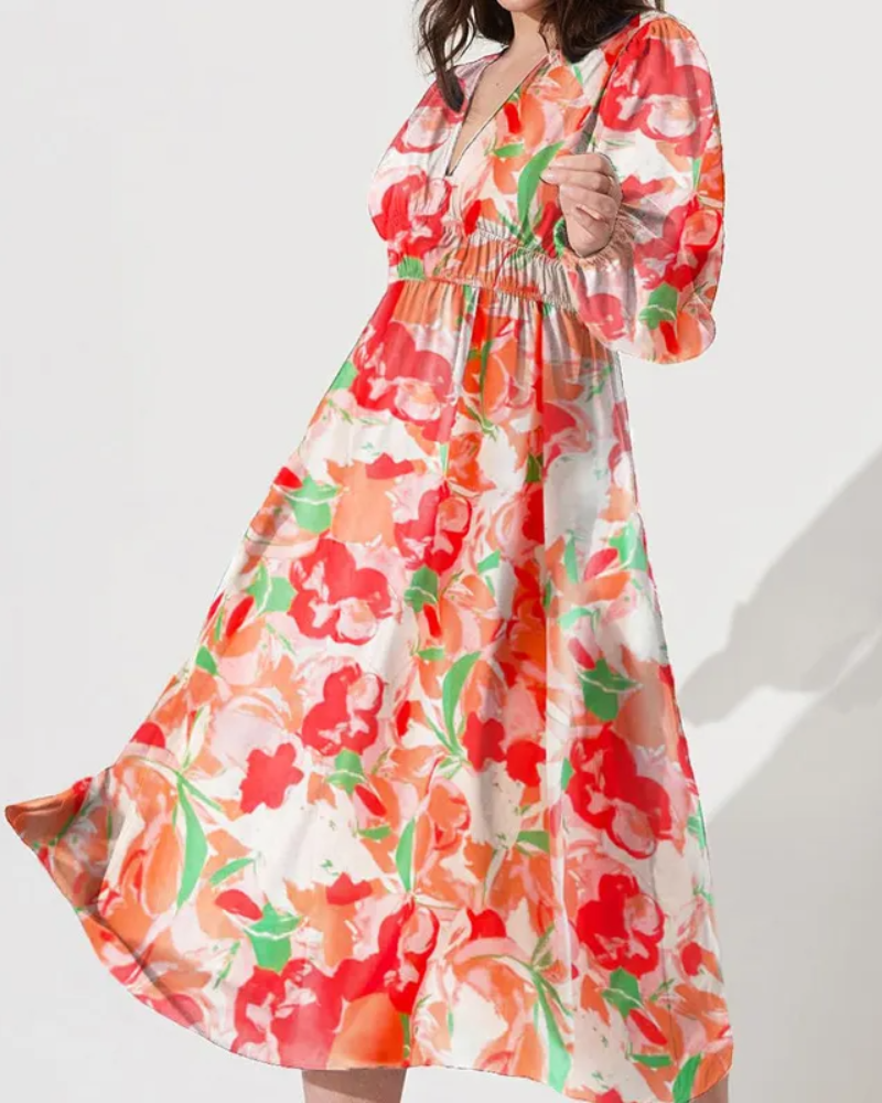 Rylinn | Robe longue fleurie