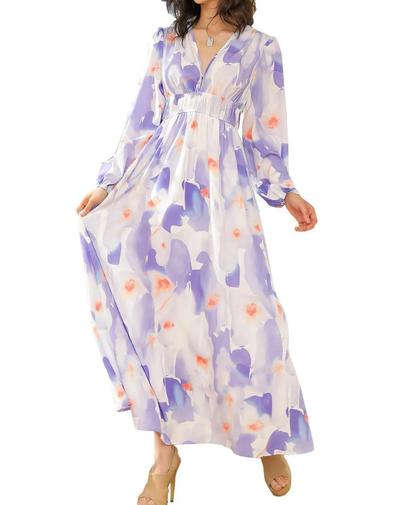 Rylinn | Robe longue fleurie