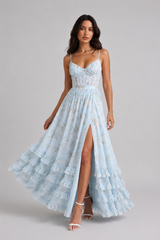 Simone | Robe midi silhouette vaporeuse