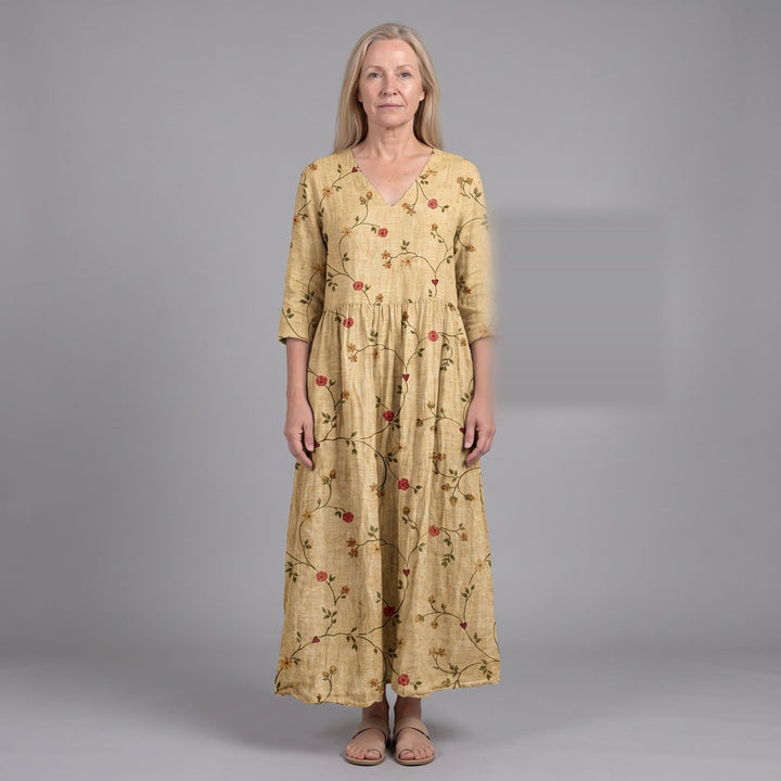 Elsa | Robe d'été mi-longue fleurie