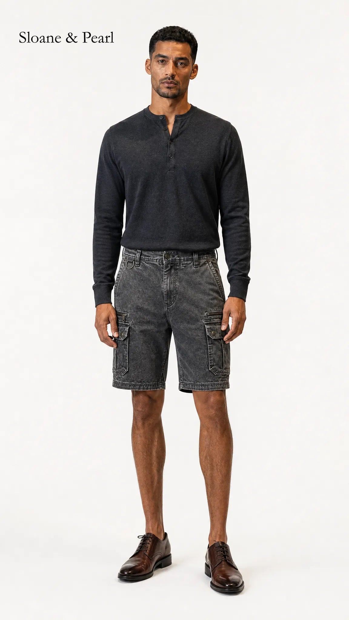 Mario | Short cargo en denim fonctionnel