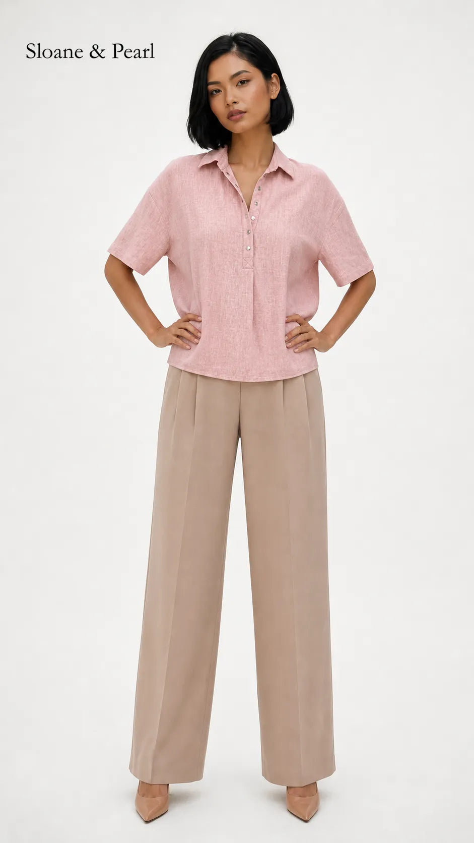 Celia | Blouse boutonnée à col chemise