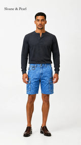 Mario | Short cargo en denim fonctionnel