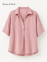 Celia | Blouse boutonnée à col chemise