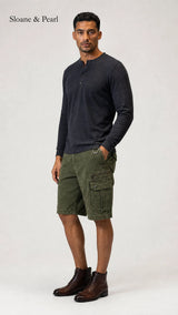 Mario | Short cargo en denim fonctionnel