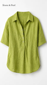 Celia | Blouse boutonnée à col chemise