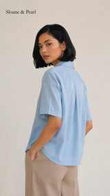 Celia | Blouse boutonnée à col chemise