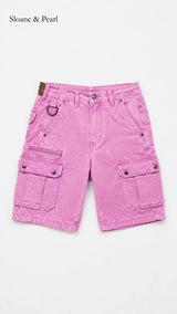 Mario | Short cargo en denim fonctionnel