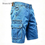 Mario | Short cargo en denim fonctionnel