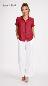 Sudie | Blouse boutonnée en coton