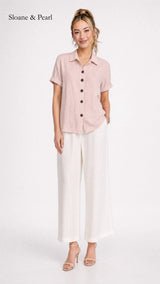 Sudie | Blouse boutonnée en coton