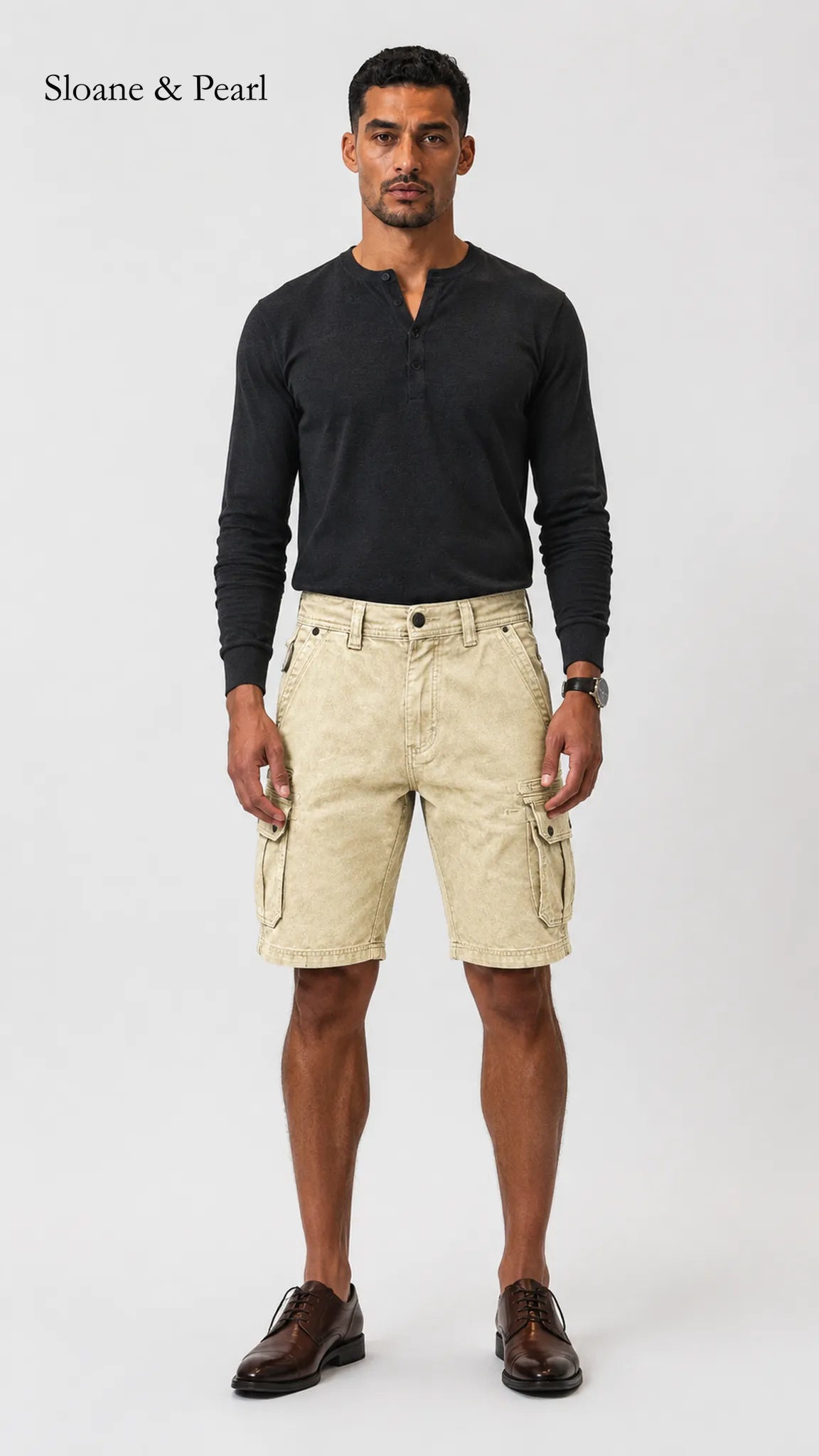 Mario | Short cargo en denim fonctionnel