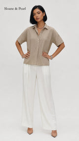 Celia | Blouse boutonnée à col chemise