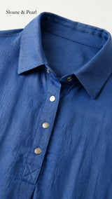 Celia | Blouse boutonnée à col chemise