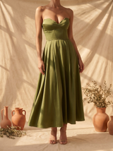 Clarissa | Robe midi bustier