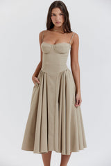 Dilly | Robe midi corset