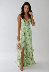 Simone | Robe midi silhouette vaporeuse